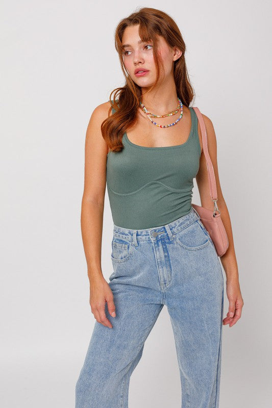 SLEEVELESS BODYSUIT