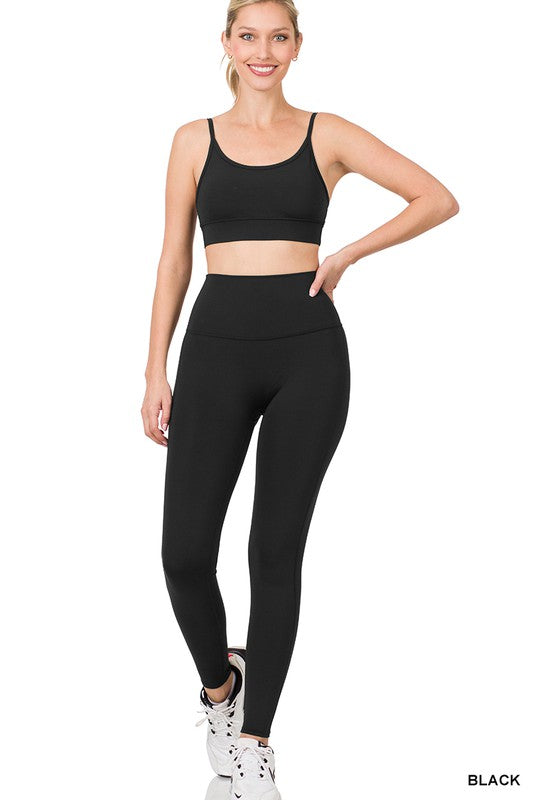 ATHLETIC CAMI BRA & LEGGINGS SET