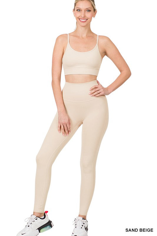 ATHLETIC CAMI BRA & LEGGINGS SET